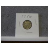 1936 Mercury Dime