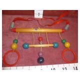 Vintage Wooden 'Cradle Gym'  Crib Toy