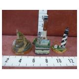 4-Collectible Lighthouse Sculptures
