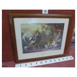 Framed Print 'Poultry and Other Birds' J. Bogdany