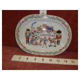1990's Block Spal 'Whimsy Christmas' Oval Platter