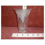Vintage Mikasa Fluted Crystal Vase