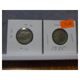 1935 & 1936 Buffalo Nickel
