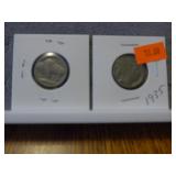 1935 & 1937 Buffalo Nickel