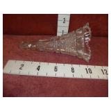 Vintage Hand-Cut Trumpet-Style Crystal Vase