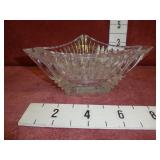 Vintage Mikasa Twilight Crystal Triangular Bowl