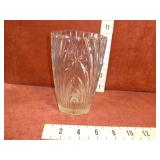 Vintage Thick Clear Crystal Vase