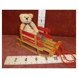 Radio Flyer Sled & A Holy Bear