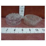 2-Vintage Lidded Candy or Trinket Dishes