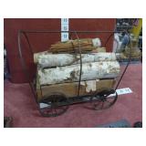 Decorative Metal Firewood Wagon