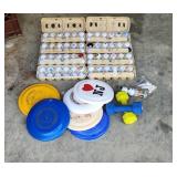 Golf Ball Lot, Frisbee Lot, 5# Hand Weight
