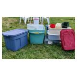 Plastic Totes, Containers Lot
