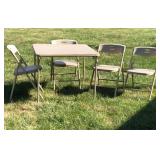 Costco Folding Card Table 4 Matching Folding