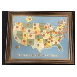 The States of the Union Penny Treasury Map