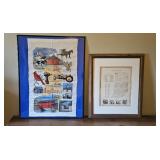 Indiana Collector Towel 1824 Indiana Map