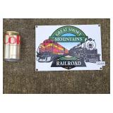 Great Smoky Mountains Railroad Porcelain Sign