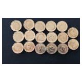 George Washington Presidential Dollar (17 coins)