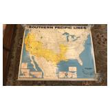 Southern Pacific Cotton Belt Map Lot 1969 1982