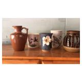 Pottery and Quail Goldfinch Mugs