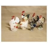 Ceramic Chicken Lot Beaumont Brothers Pottery