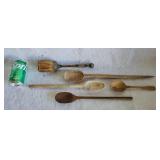 Primitive Wooden Spoons Masher