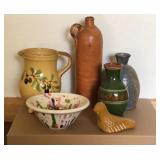 Unmarked Stoneware Pottery