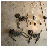 Wire Cat Friendly Ghost Chimes