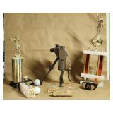 Golf Lot Tees Golf Balls Basketball Trophy Golf