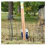 Lot of Metal Wooden Stakes Plant Supports Wrought