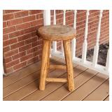 Wooden Stool 24" H