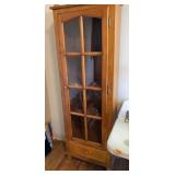 Bookshelf/ Glass Front Storage Cabinet W21.5 H65