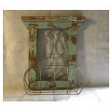 Wall Hanging Metal Wood Flower Box