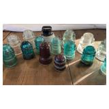 Glass/Ceramic Pole Insulator Lot