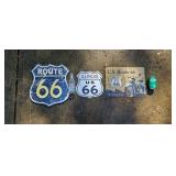 Route 66 Signs Orange Soda Bottle