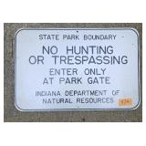 No Hunting or Trespassing Sign