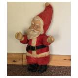 Vintage Rubber Face Rushton Style Red 19" Santa