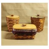 Longaberger Baskets with Lids
