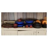Workout Weights Lot York/Billard 25 Lbs Ted
