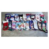Christmas Stockings Santa Angel Snowmen Paws