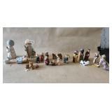 Ceramic Resin Nativity, Miniature Nativity