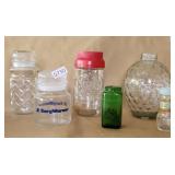 Glass Jar Lot McCormick Spice Borg Warner Maxwell