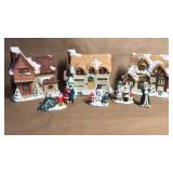 Lighted Holiday Village