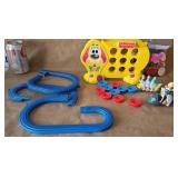 1983 Playful Penguin Race Track Fisher Price Tic