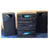 Magnavox Stereo Dual Tape Player Radio CD