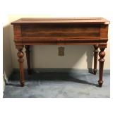 Antique Mahogany Victorian Piano Folding Desk 44w