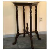 Centurion Marble Top Plant Table 14 Square x 29h