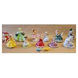 1950s Lefton Girl Bell Collection