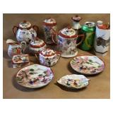 Hand Painted Japanese Dish Lot Made in Japan