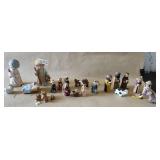 Ceramic Resin Nativity, Miniature Nativity