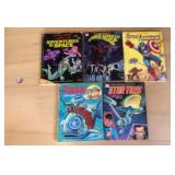 Sci-fi Coloring Book Lot Captain America Star